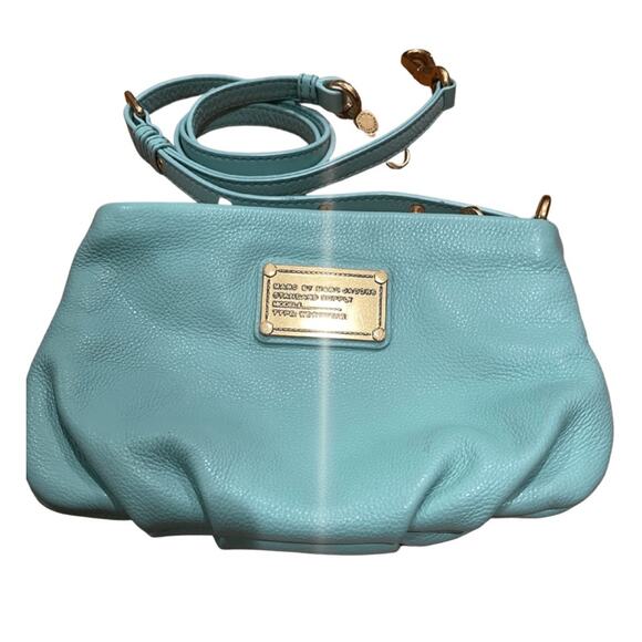 MARC JACOBS Mint Pebbled Leather Classic Q Percy Crossbody Bag - Picture 4 of 8